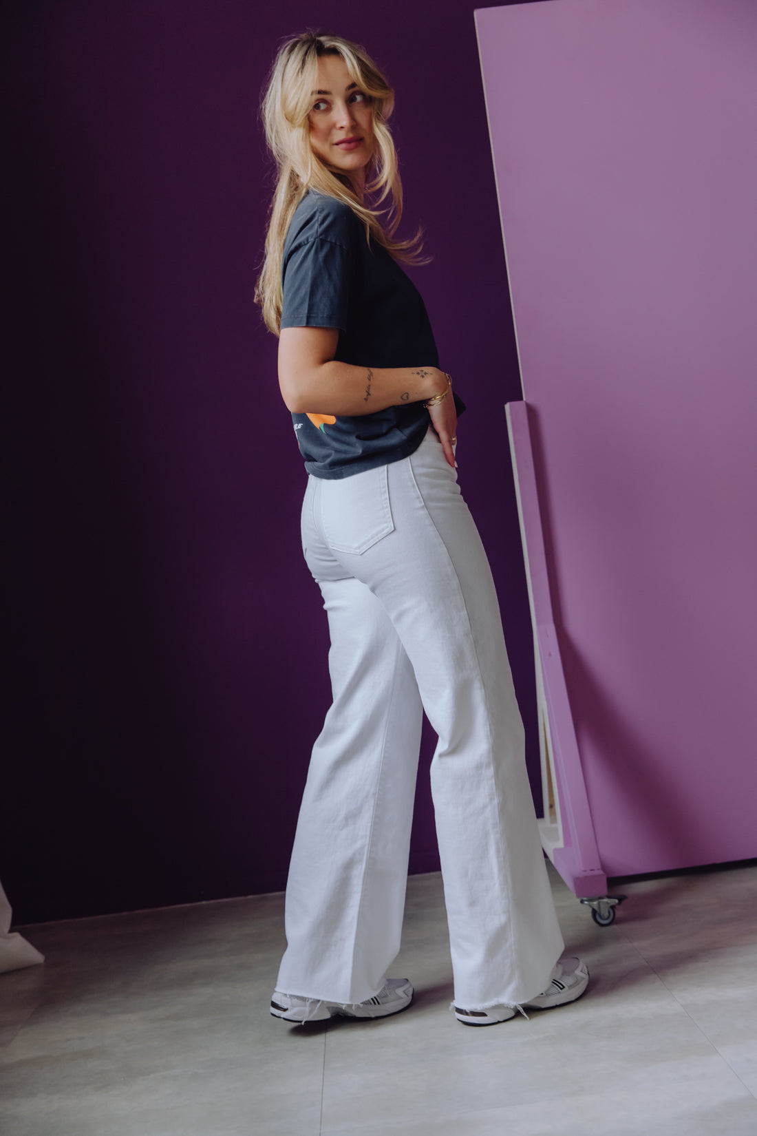 Loose Fit Jeans - Star White