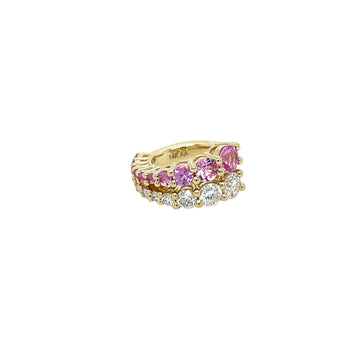 Diamond & Sapphire Cuff Earring