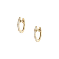 Diamond Huggie Earrings