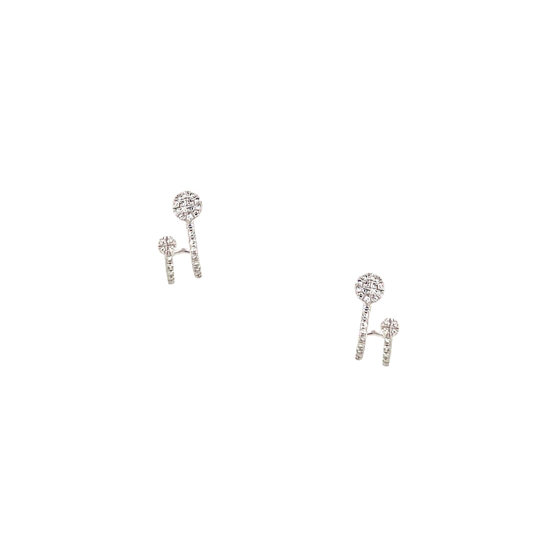 Diamond Huggie Earrings