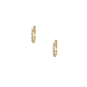 Diamond Huggie Earrings