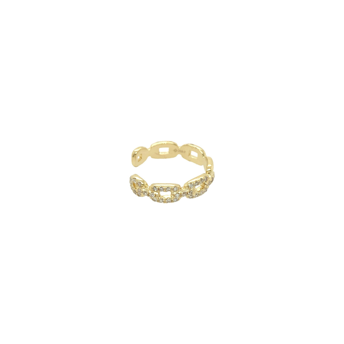 Diamond Chain Cuff Earring