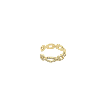 Diamond Chain Cuff Earring
