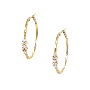 Diamond Cluster Earrings