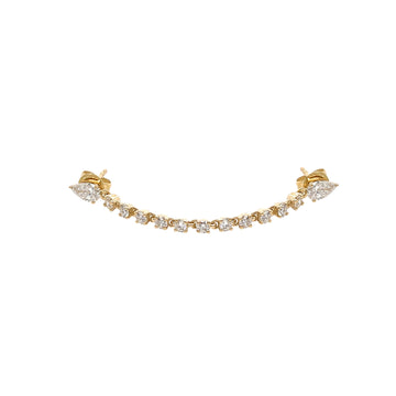 Diamond Chain Earring
