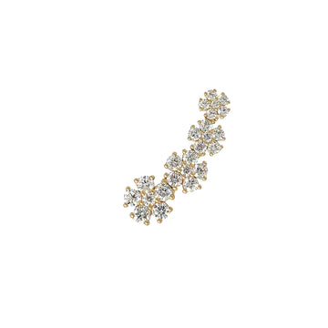 Diamond Flower Earring