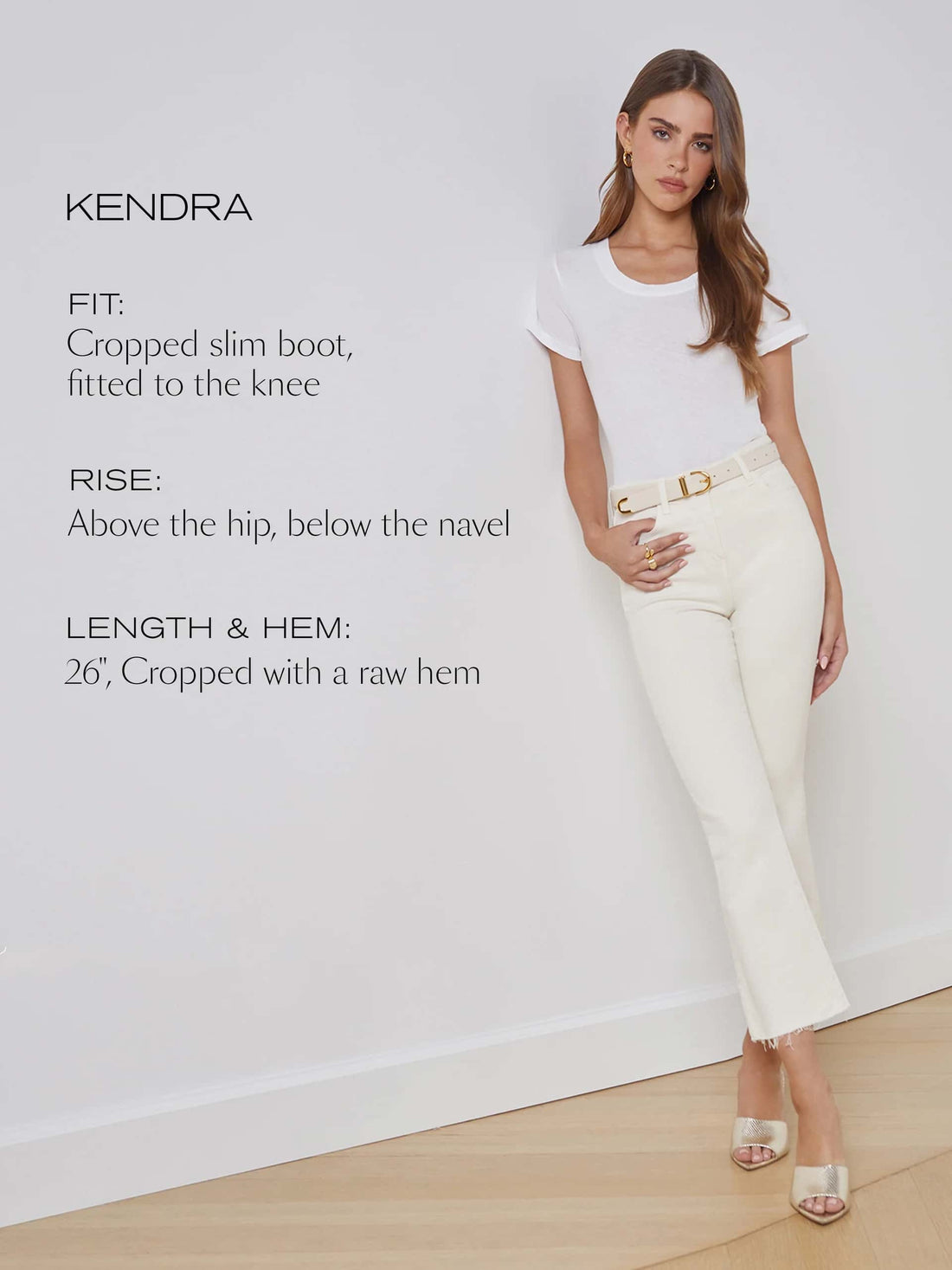Kendra Cropped Flare Jean