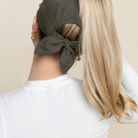 Go with the Bow High Ponytail Cap