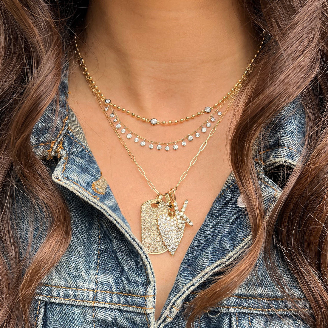 Diamond Station Necklace