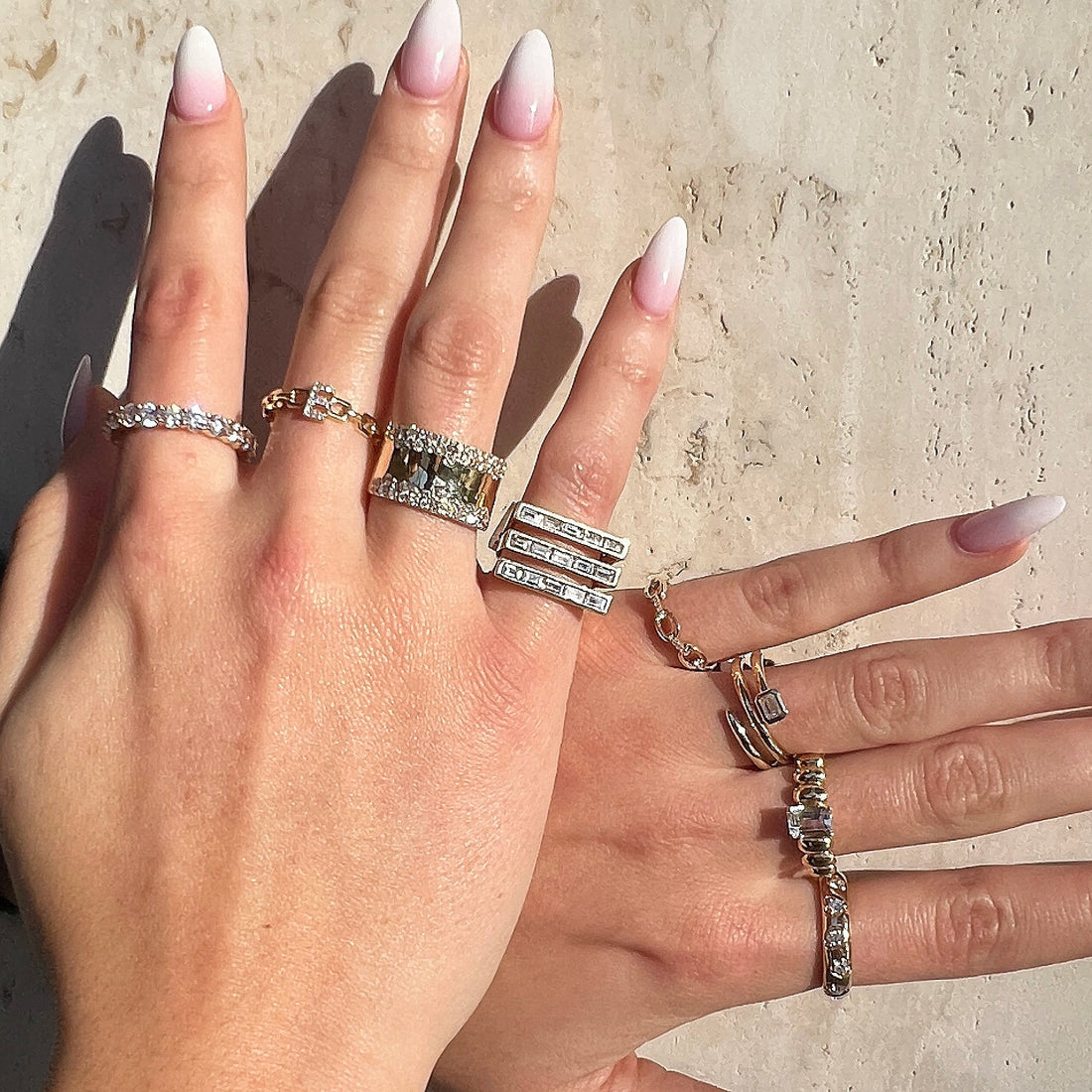 Diamond Spiral Ring