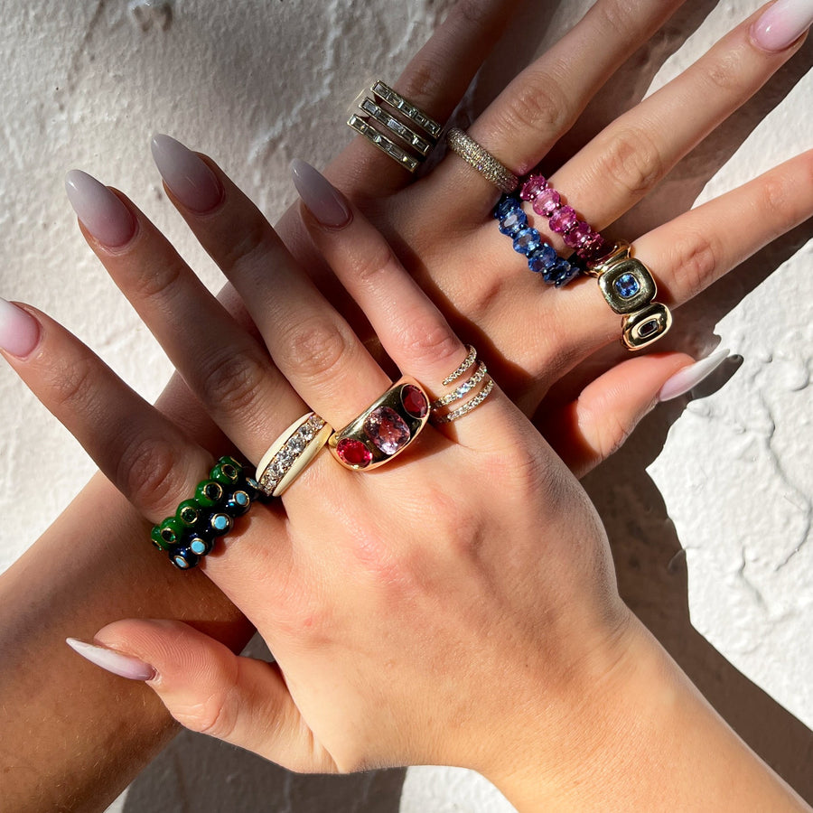 Diamond Baguette Pinky Ring