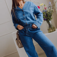 MSCHJolene Elena Pants - Mid Blue Wash