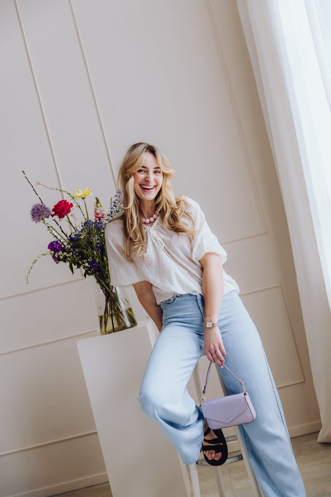 MSCHJosephine Rue Pants - Light Blue Wash