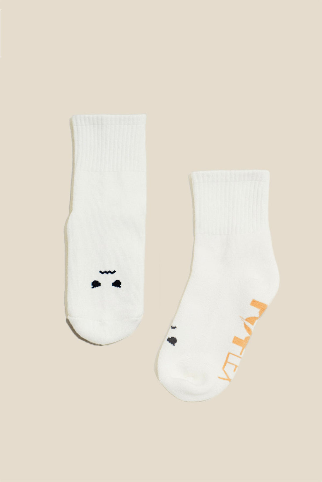 Mixed Emotions Crew Socks - Angry Face