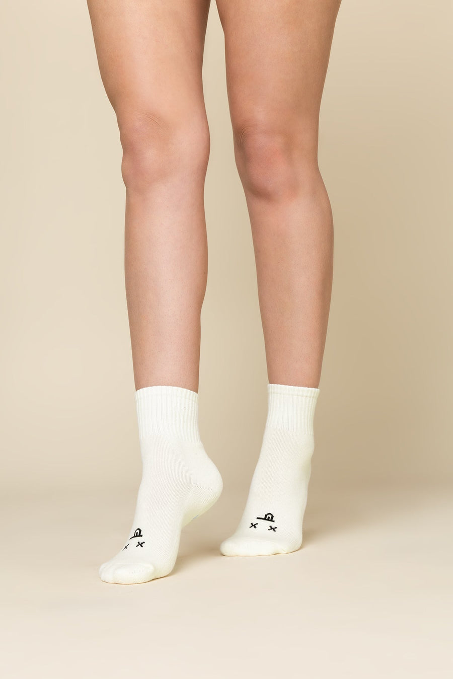 Mixed Emotions Crew Socks - Dead Face