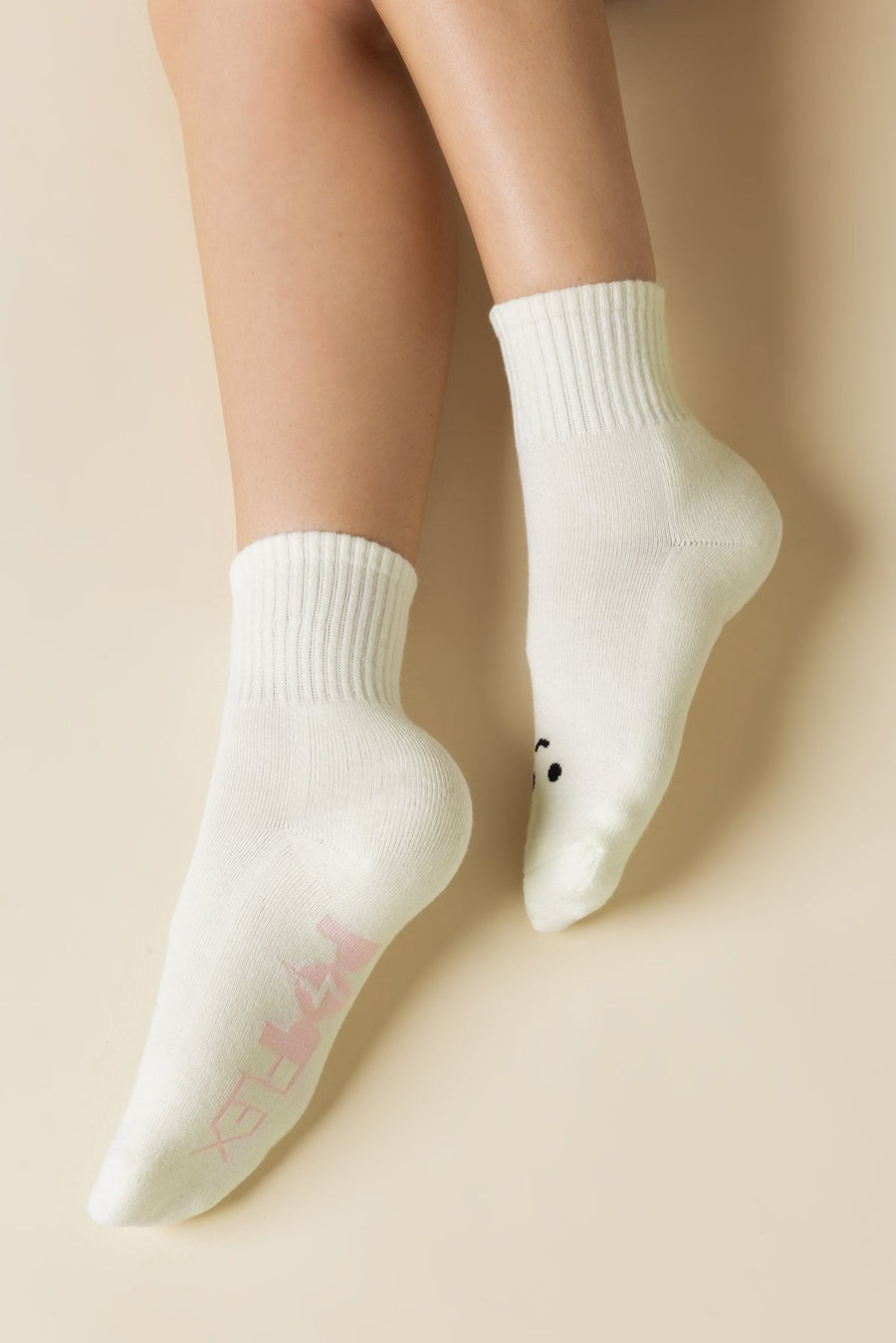 Mixed Emotions Crew Socks - Happy Cry