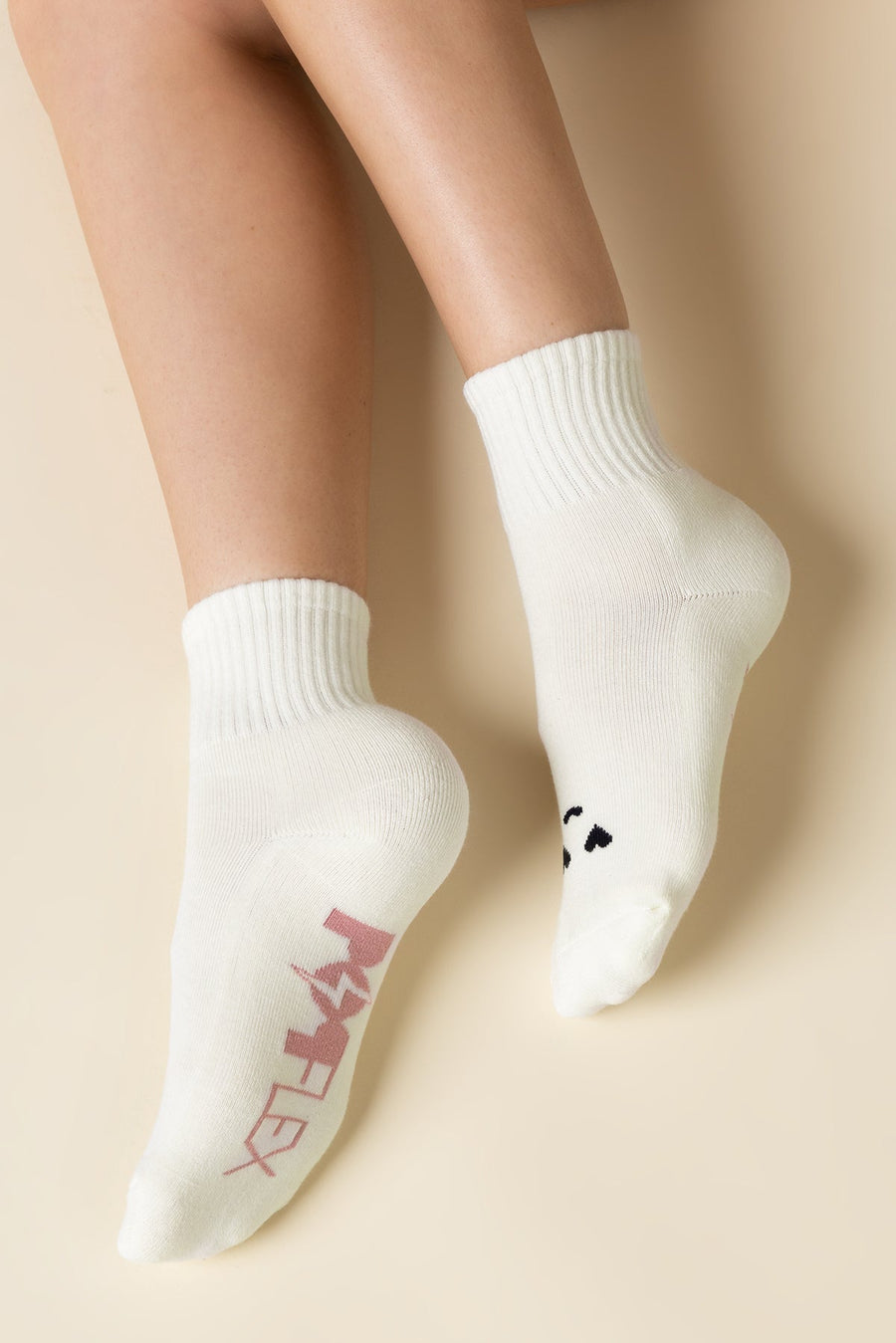 Mixed Emotions Crew Socks - Heart Eyes