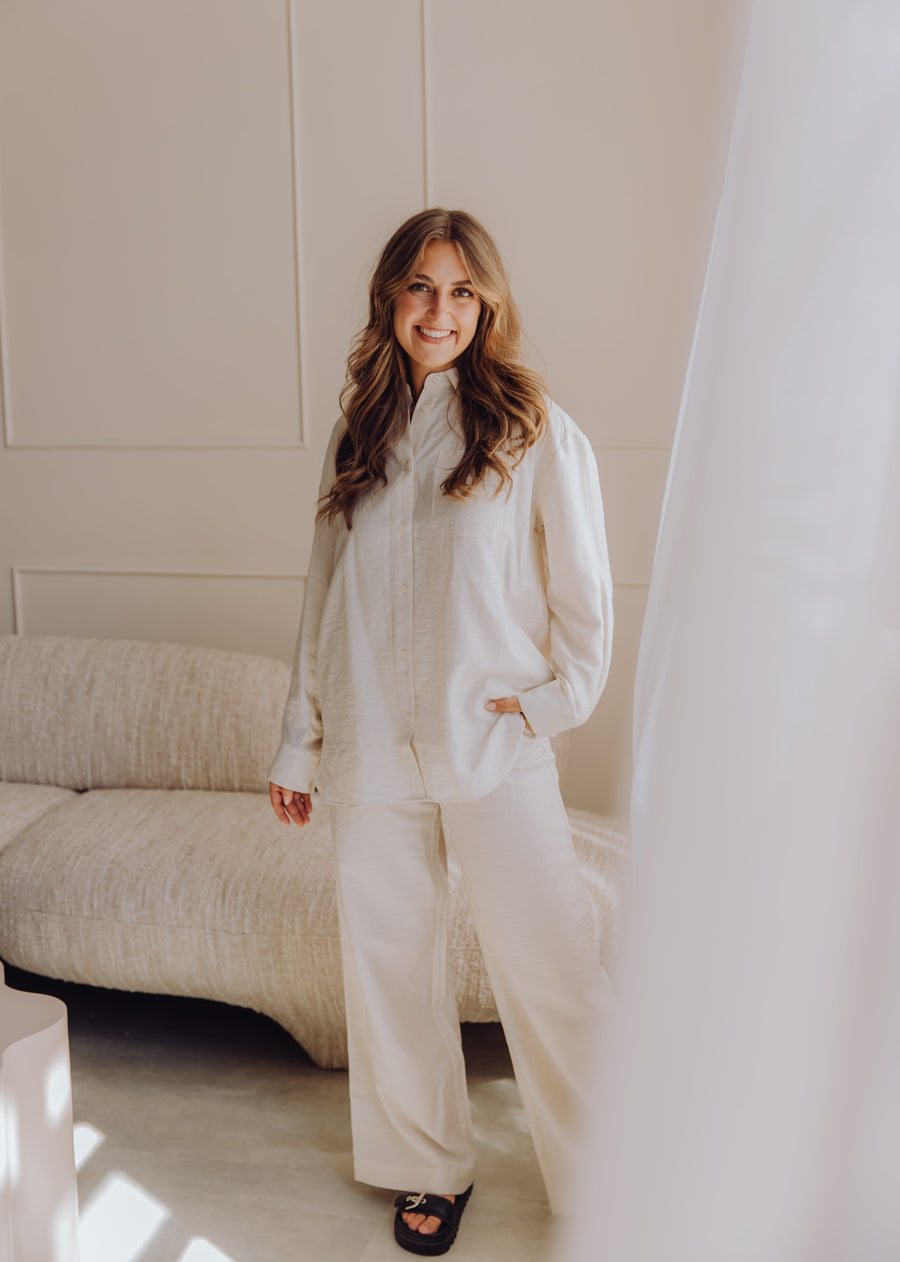 MSCHDisa HW Pants - Sand Melange