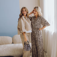 MSCHKalani Vlora HW Pants AOP - Leopard