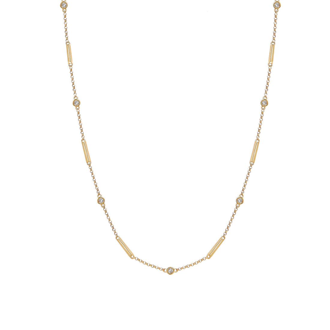 Diamond Station Necklace