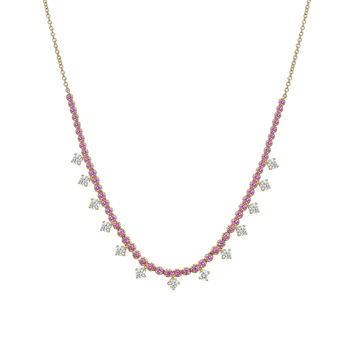 Diamond & Sapphire Necklace