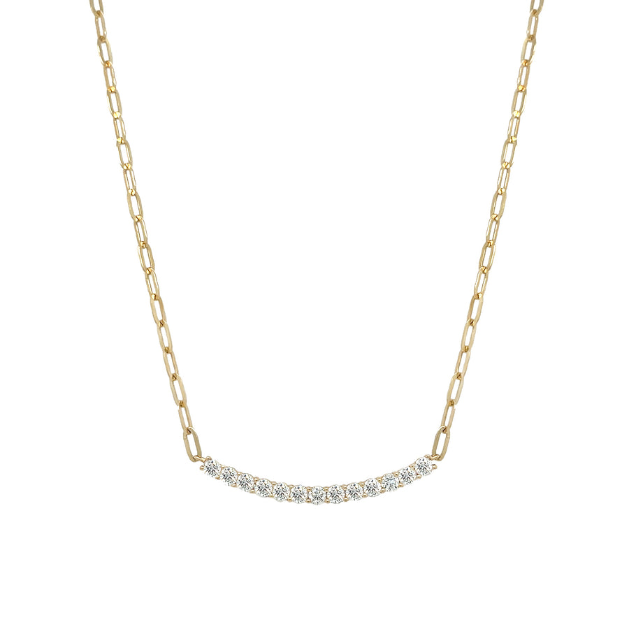 Diamond Bar Necklace