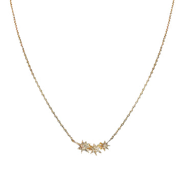 Diamond Stars Pendant Necklace