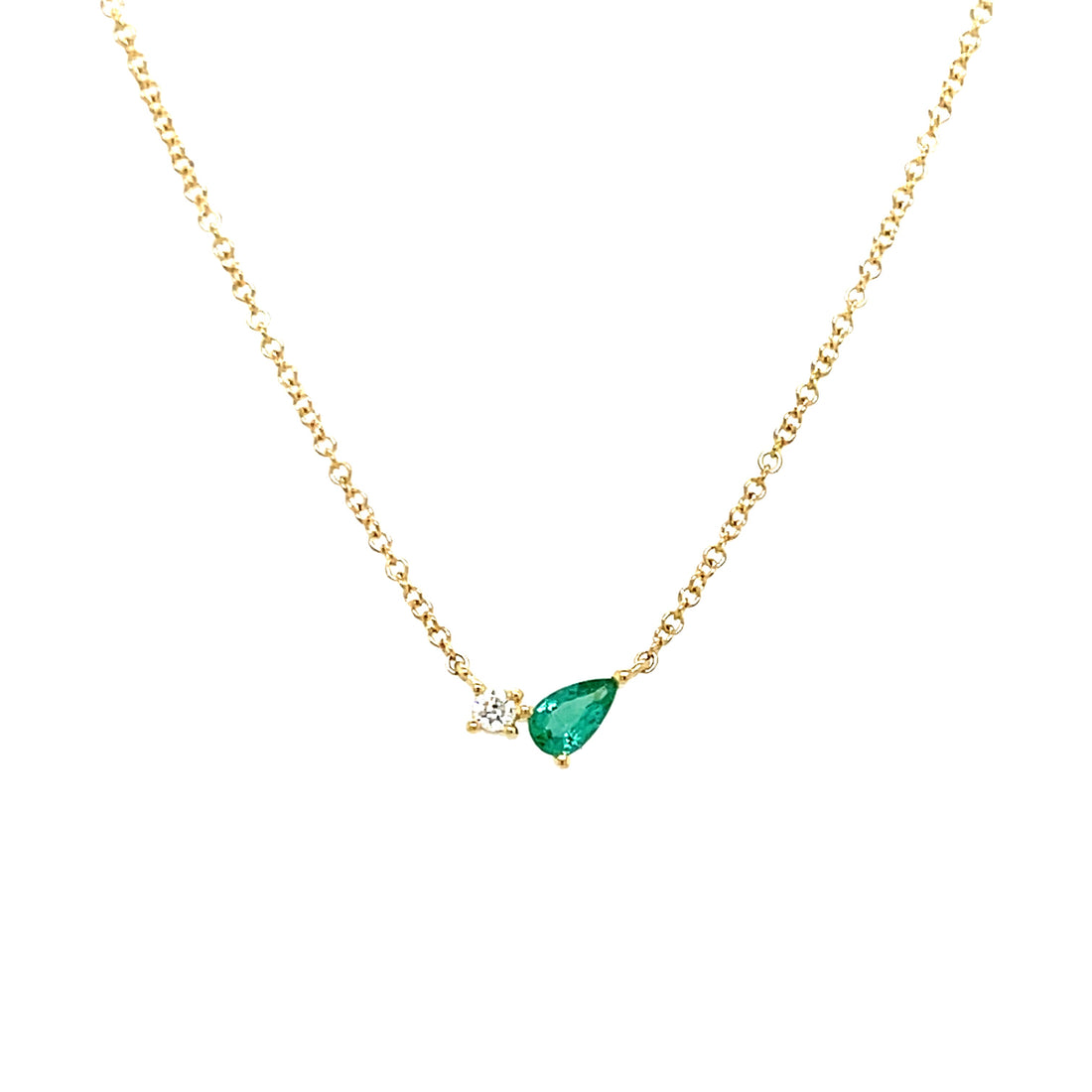 Emerald & Diamond Necklace