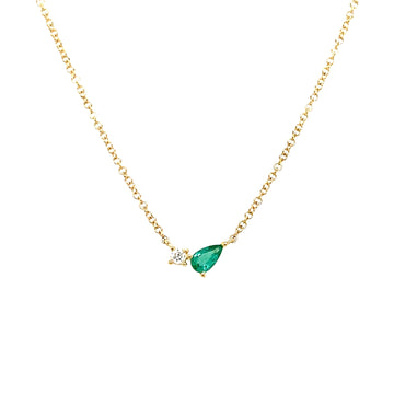 Emerald & Diamond Necklace