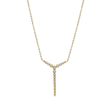 Diamond Y Necklace