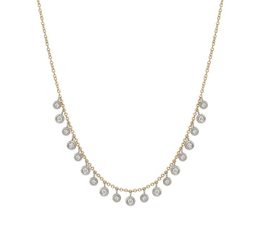 Diamond Bezel Drop Necklace