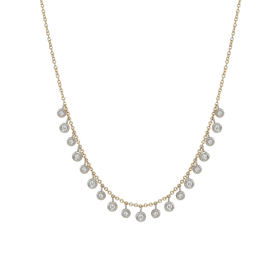 Diamond Bezel Drop Necklace
