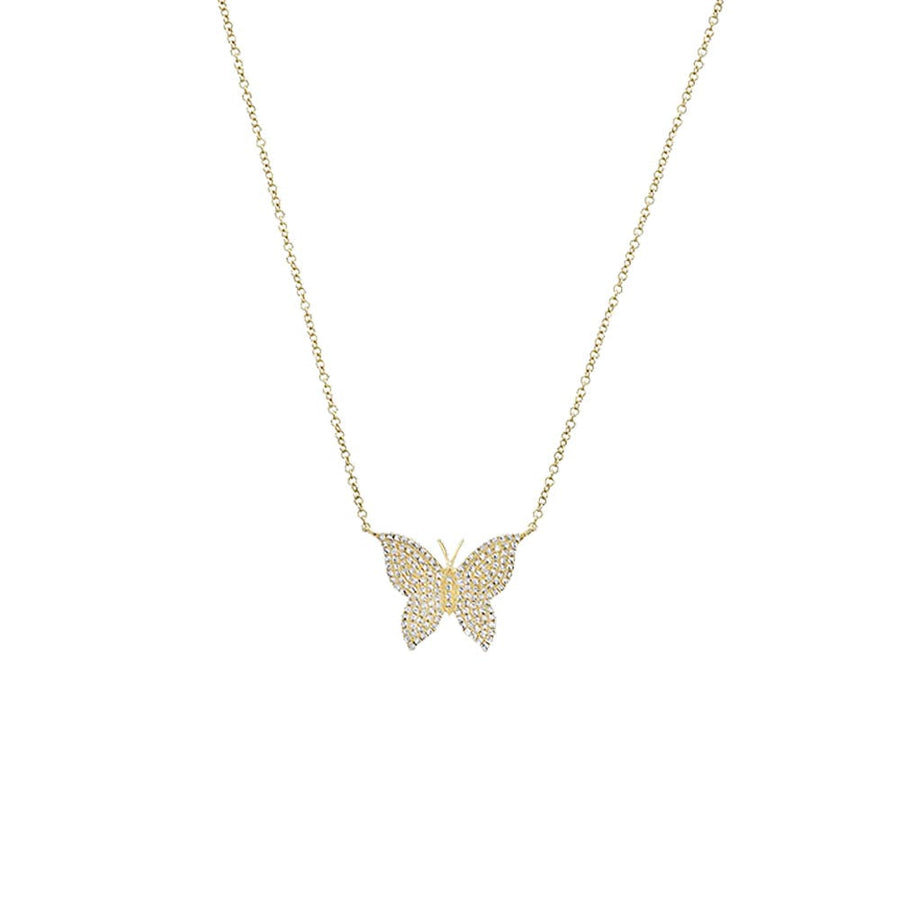 Diamond Butterfly Necklace