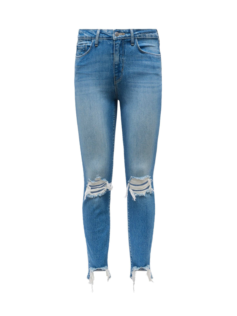 High Line Distressed Skinny Jean