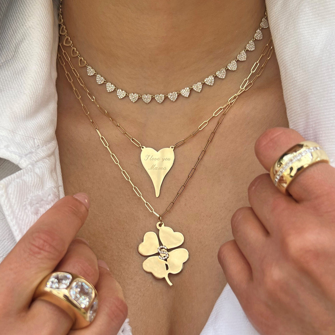 Diamond Clover Necklace