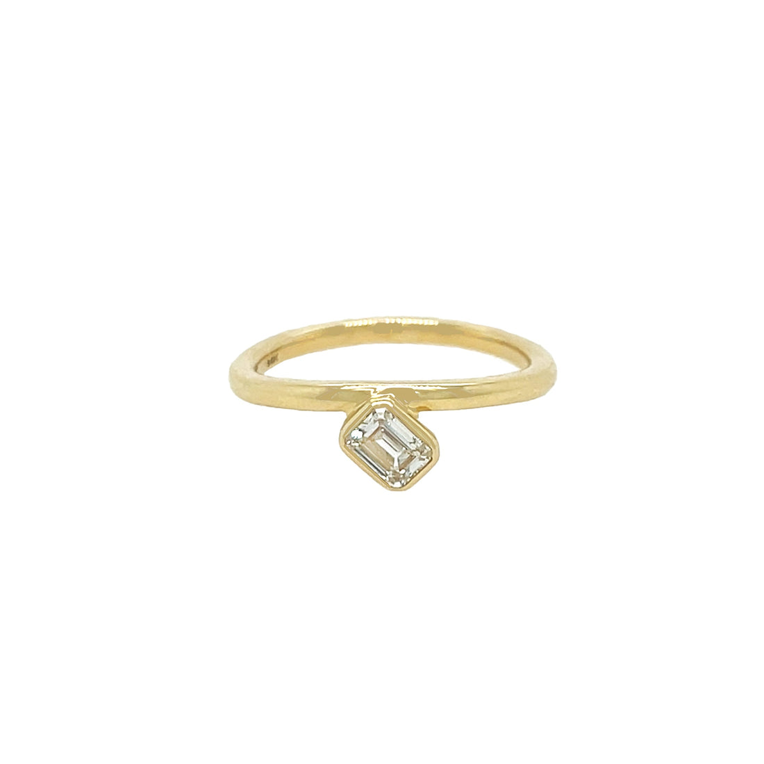 Diamond Wavy Band Ring