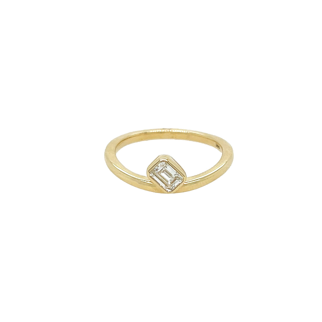 Diamond Wavy Band Ring