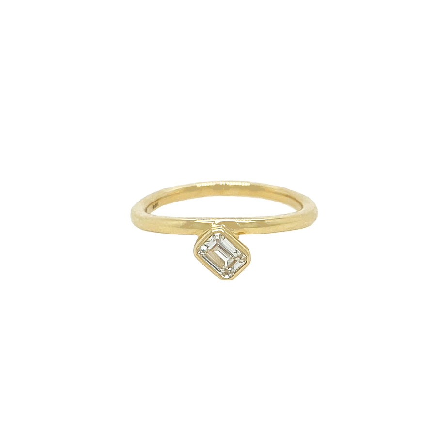 Diamond Wavy Band Ring