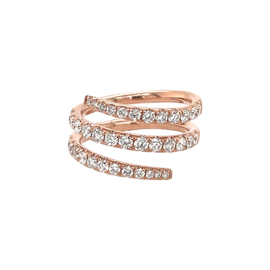 Diamond Coil Ring