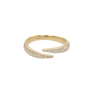 Diamond Bypass Ring