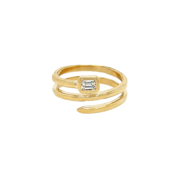 Diamond Spiral Ring