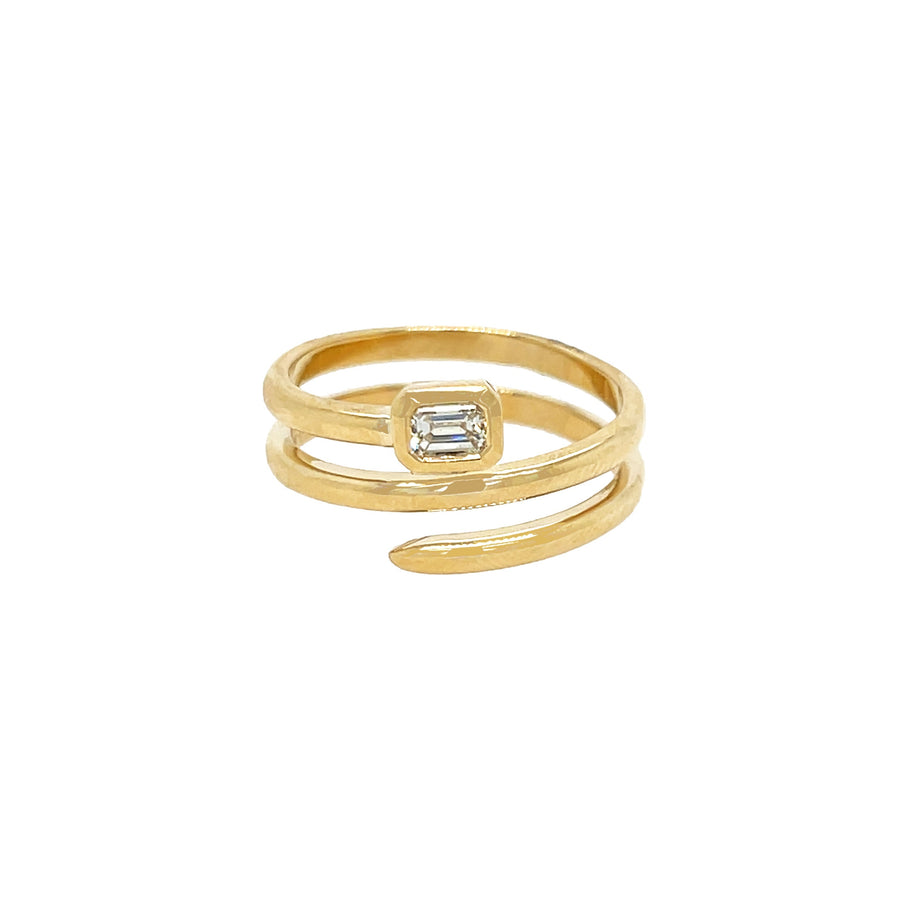 Diamond Spiral Ring
