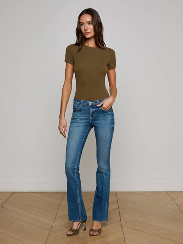 Cara Low-Rise Bootcut Jean