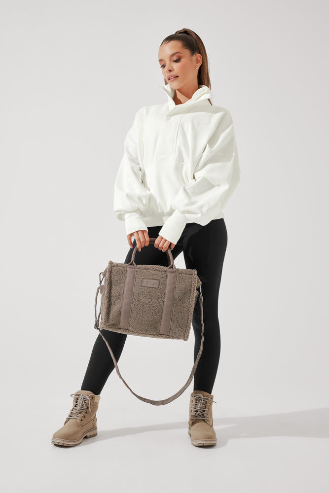 Small Sherpa Sloane Tote - Warm Ash