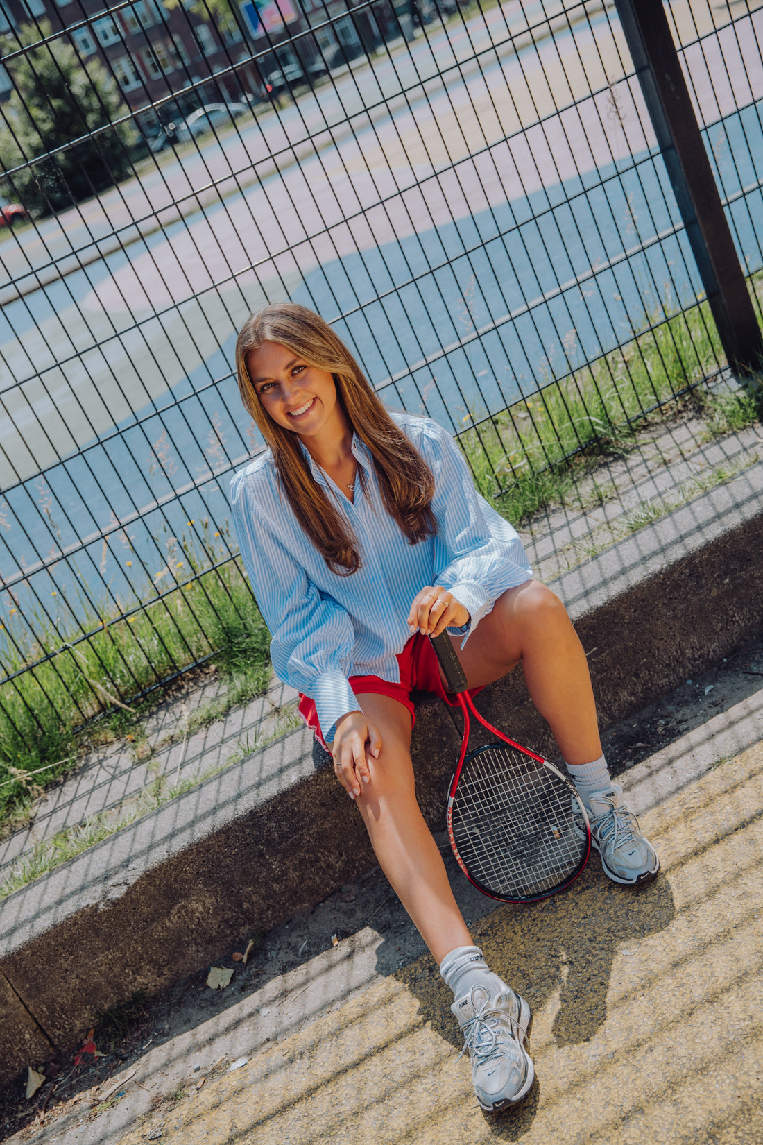 Stripe Short - Rood