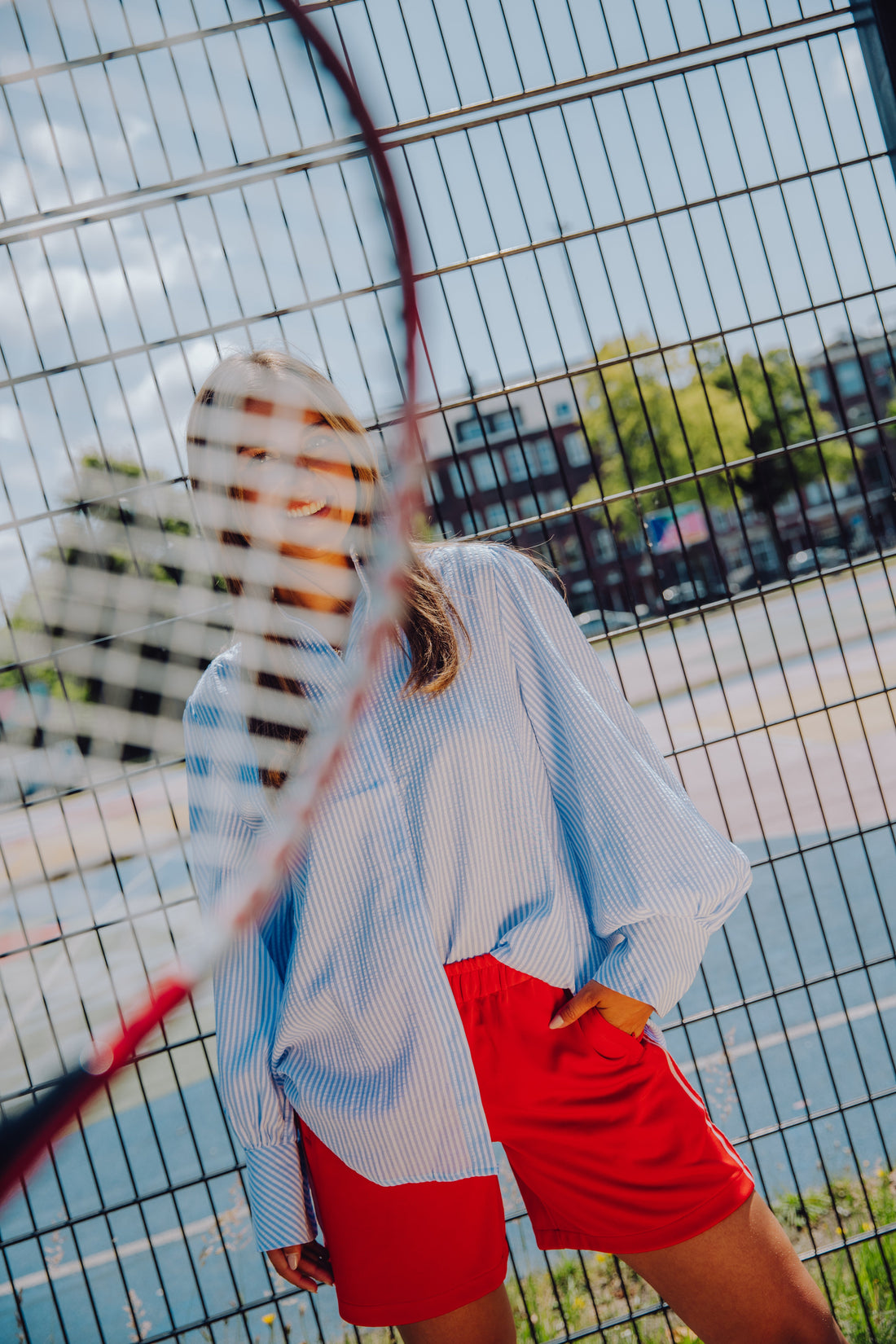 Stripe Short - Rood