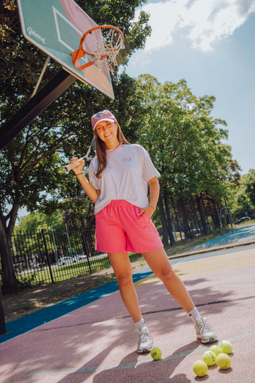 Stripe Short - Roze