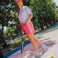 Stripe Short - Roze
