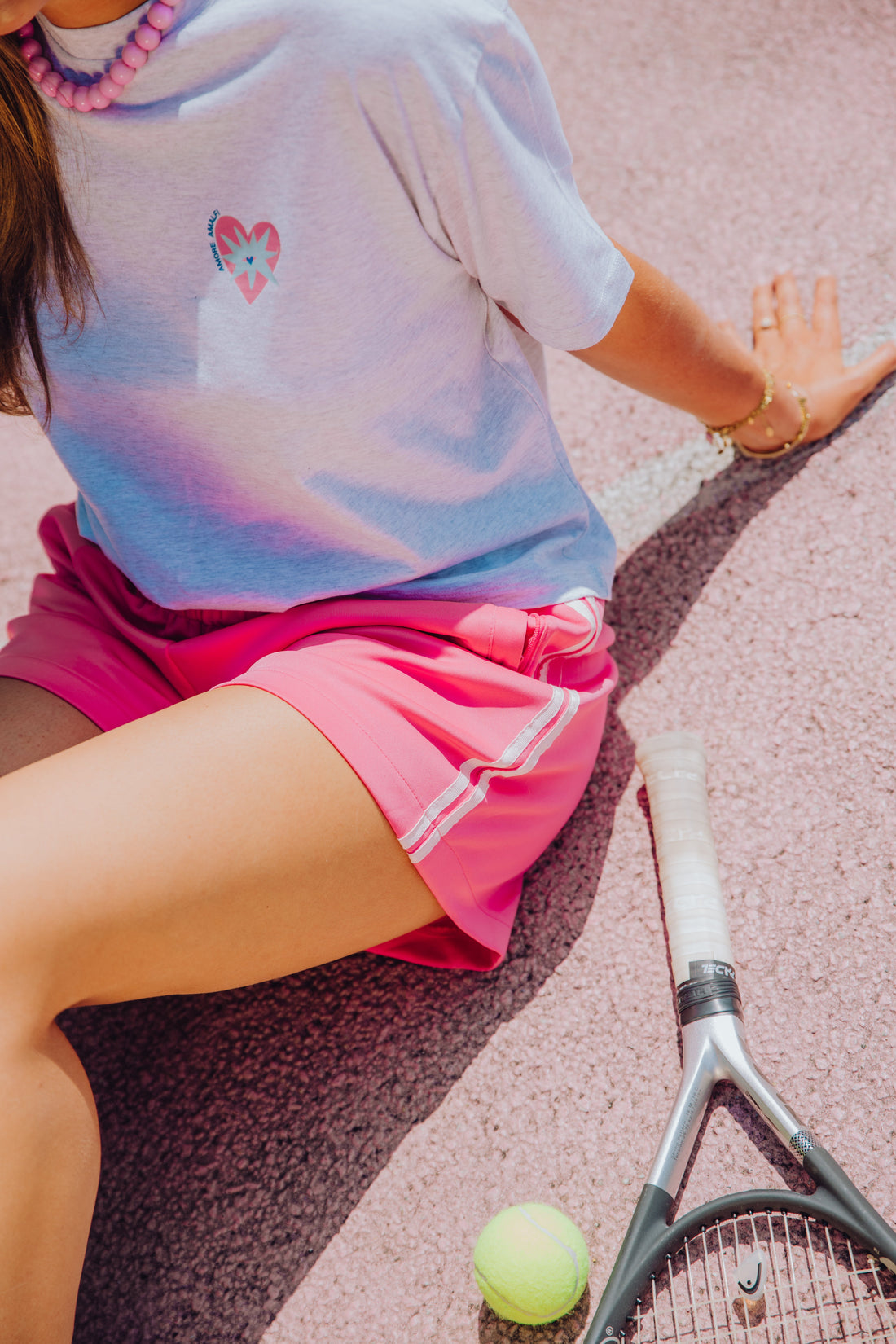 Stripe Short - Roze
