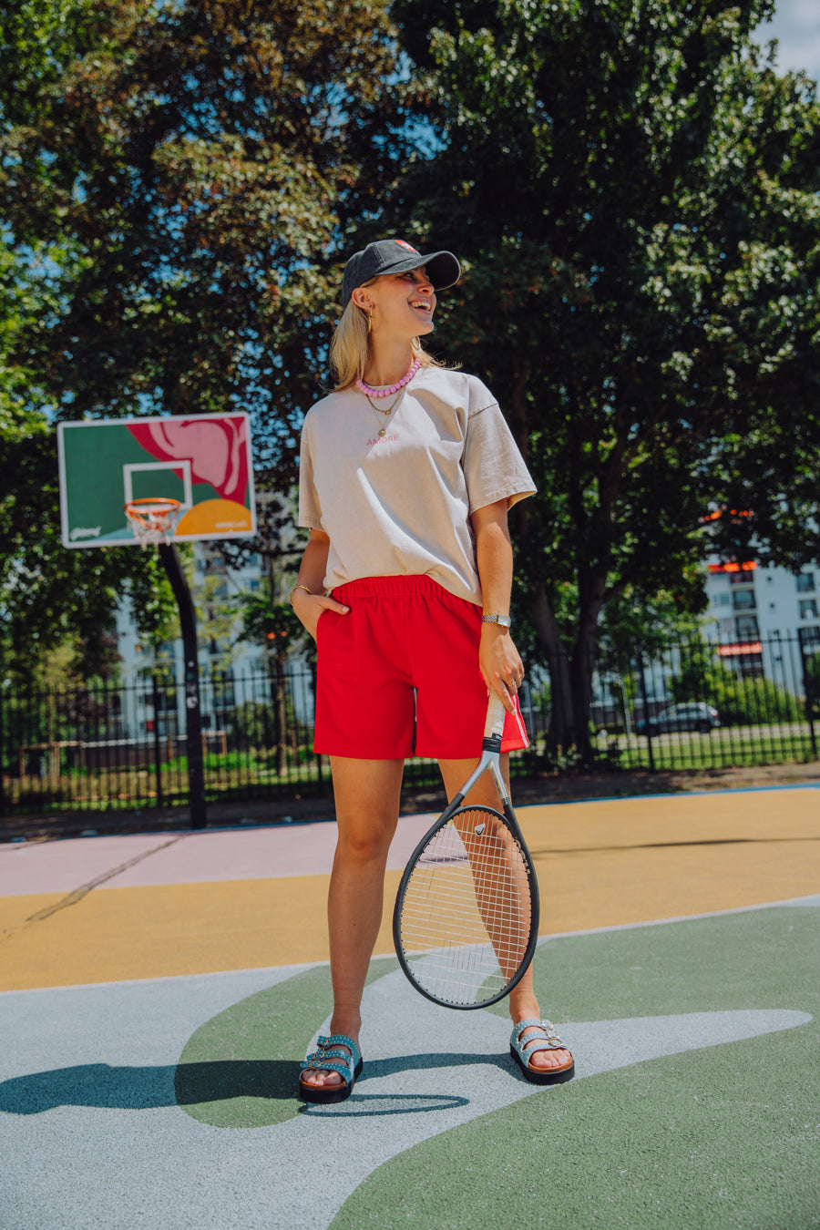 Stripe Short - Rood